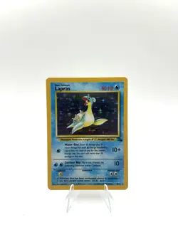 Pokemon TCG Lapras Fossil Holo Unlimited Rare Card 10/62 - Image 1