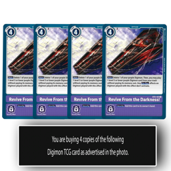 Revive From the Darkness! Uncommon BT5-107 U Digimon TCG Card Playset Purple - Image 1
