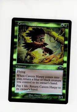 Cavern Harpy Planeshift FOIL NM-/LP ver light clouding Magic the Gathering MTG - Image 1