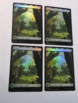 4x Forest (276) - Foil - Outlaws Of Thunder Junction - Near Mint - MTG - Image 1