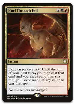 Hurl Through Hell #48 (NM) Forgotten Realms AFC Magic MTG - Image 1