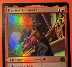 MTG, AETHERDRIFT: HAZORET, GOD SEEKER, FOIL FINISH, #0133, NM, MYTHIC - Image 2