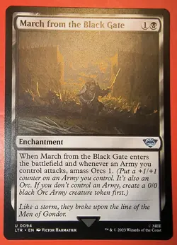 MTG, MAGIC: MARCH FROM THE BLACK GATE, 0094, UNCOMMON, REGULAR FINISH LTR. NM - Image 1