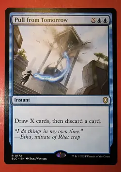 MTG, MAGIC, PULL FROM TOMORROW 0172, BLC, REGULAR, RARE, NM - Image 1