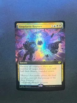 MTG Singularity Rupture Extended Art Buy-A-Box FOIL Promo Magic the Gathering - Image 1