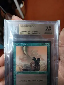 DESERT TWISTER BGS 9.5 1993 MAGIC: THE GATHERING MTG ARABIAN NIGHTS U3 G GEM 634 - Image 2