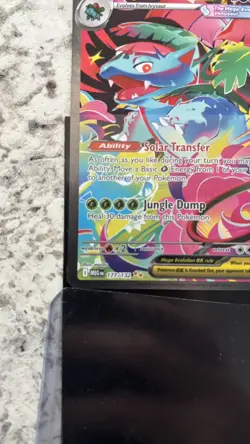 Mega Venusaur EX Full Art Holo 177/132 Special Illustration Rare Me01 Pokemon T… - Image 3