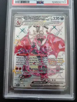 Pokemon TCG Charizard EX Paldean Fates Tin Promo Card PSA 9 Graded - Image 3