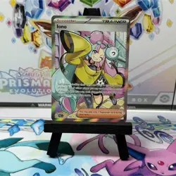 Pokemon TCG Iono Secret Rare Full Art Trainer Paldea Evolved - Image 1