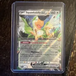 Squawkabilly EX SVP 160 Scarlet & Violet Black Star Promo Pokemon TCG Holo Card - Image 1
