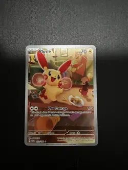 Plusle 193/182 Paradox Rift Illustration Rare Pokemon TCG Card 2023 - Image 3