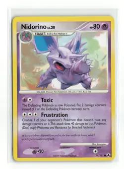 NIDORINO 74/111 RISING RIVALS POKEMON TCG LP - Image 1