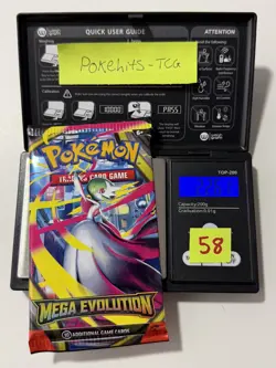 (HEAVY)🔥 22.61g Pokemon TCG Mega Evolution Booster Pack Factory Sealed✅ - Image 1