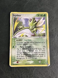 Pokemon Scyther 29/112 EX FireRed & LeafGreen 60 HP Rare Basic Reverse Holo Card - Image 1