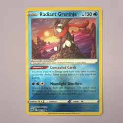 Pokemon Radiant Greninja Radiant Rare Holo 046/189 Swsh10: Astral Radiance Basic - Image 1