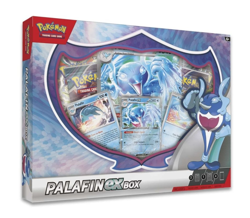 PALAFIN EX BOX Pokemon TCG 4 Booster Packs + 4 Foil Promo Cards SEALED NEW - Image 1