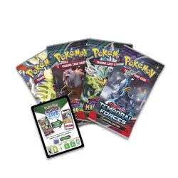 PALAFIN EX BOX Pokemon TCG 4 Booster Packs + 4 Foil Promo Cards SEALED NEW - Image 3