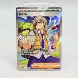 Pokemon TCG Trainer Arven Scarlet & Violet Base Set 235/198 Holo Ultra Rare LP - Image 1