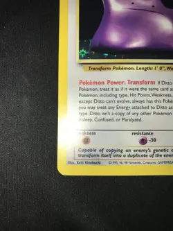 Pokemon TCG Ditto #3/62 Holo Rare Fossil Set Unlimited WOTC VTG 1999 LP - Image 5
