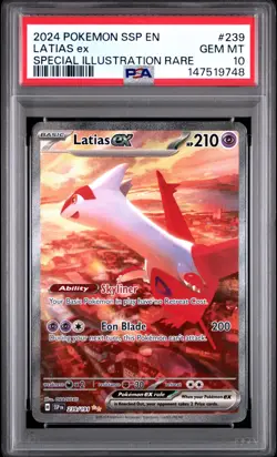 PSA 10 Latias ex #239 - 2024 Pokemon SSP EN Special Illustration Rare - PRESALE - Image 1