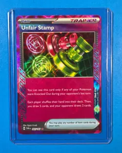 Unfair Stamp 165/167 Sv06 Twilight Masquerade Ace Holo Pokemon TCG - Image 1