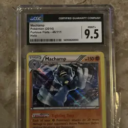 2014 Pokemon Machamp 46/111 XY-Furious Fists Holo Rare CGC 9.5 Mint+ - Image 3