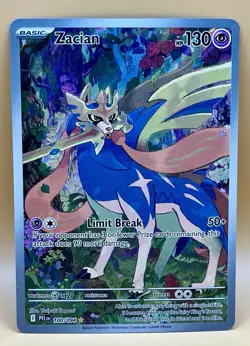 Zacian 100/094 – Phantasmal Flames (Illustration Rare) - NM - 2025 Pokemon TCG - Image 1