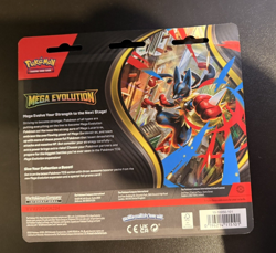 Pokemon TCG Mega Evolution Triple Three Pack Blister - Golduck - New & Sealed - Image 2