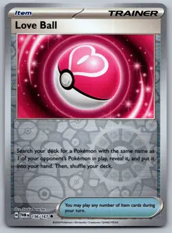 Pokemon Twilight Masquerade - Reverse Holo Love Ball 156 - Image 1
