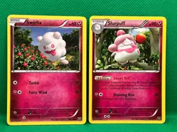 Pokemon Tcg Swirlix 84/146 & Slurpuff 95/146 XY Base Non Holo - Image 1