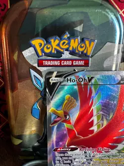 Pokemon TCG Ho-Oh v Full Art 187/195 SWSH12: Sword & Shield Silver Tempest Holo - Image 2