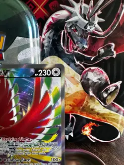 Pokemon TCG Ho-Oh v Full Art 187/195 SWSH12: Sword & Shield Silver Tempest Holo - Image 3