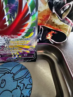 Pokemon TCG Ho-Oh v Full Art 187/195 SWSH12: Sword & Shield Silver Tempest Holo - Image 4