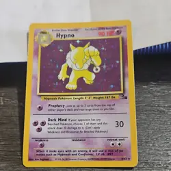 Pokemon Hypno Fossil Holo Rare 8/62 1999 90 HP Dark Mind Stage 1 Unlimited - Image 1
