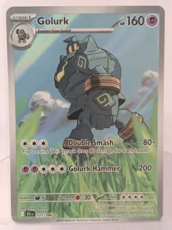 Golurk 123/086 Black Bolt Illustration Rare Full Art Holo Pokemon TCG NM* - Image 1