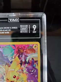 Pokemon Pikachu TCG Crown Zenith 160/159 Secret Rare English TAG 9 - Image 2