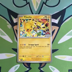 Pokemon TCG Worlds 2025 Pikachu SVP EN 225 - Black Star Promo | Near Mint - Image 1