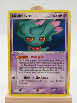 Misdreavus 25/109 - EX Team Rocket Returns - Regular Rare LP Pokemon Card, 2004 - Image 1