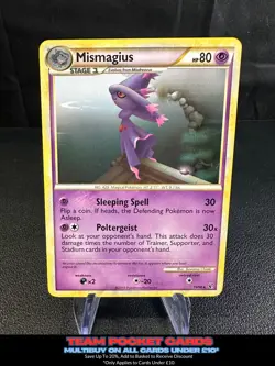 Mismagius 19/90, HGSS Undaunted, Pokemon, LP - Image 1