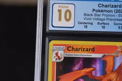 CGC 10 Pristine Pokemon Charizard SWSH066 Black Star Promos *Almost Perfect - Image 2