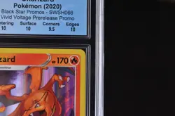 CGC 10 Pristine Pokemon Charizard SWSH066 Black Star Promos *Almost Perfect - Image 3