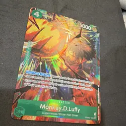 Bandai One Piece Card Game - Monkey.D.Luffy PRB02-005 SR Alt Art Foil Vol. 2 - Image 2