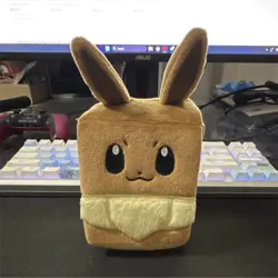 Pokemon Eevee Plush Deck Box for Pokemon TCG Card Storage from Prismatic UPC - Image 1