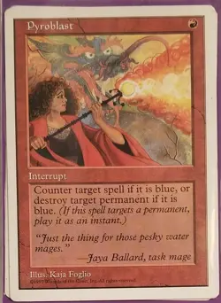 1x Pyroblast NM x1 -- Fifth Edition -- MTG - Image 1