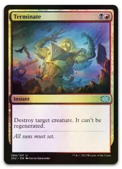 Terminate #284 (Foil) (NM) Double Masters 2022 2X2 Magic MTG - Image 1