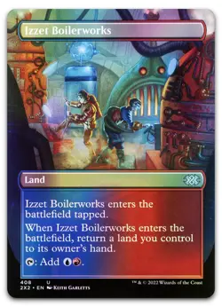 Izzet Boilerworks (Borderless) #408 (Foil) NM Double Masters 2022 2X2 Magic MTG - Image 1