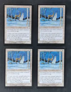 4 x MTG Weatherlight Serra's Blessing Playset Magic The Gathering NM Unplayed - Image 1