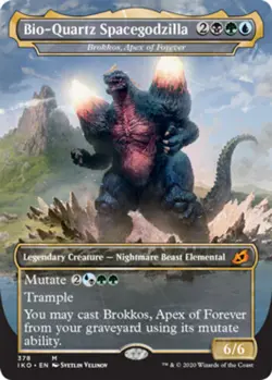 Mint/Near-Mint, English - 1 x MTG Brokkos, Apex of Forever - Bio-Quartz Spacegod - Image 1