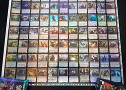 mtg Magic WAR OF THE SPARK Foil Uncut Sheet, Rares & Mythics - Image 2