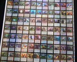 mtg Magic WAR OF THE SPARK Foil Uncut Sheet, Rares & Mythics - Image 3